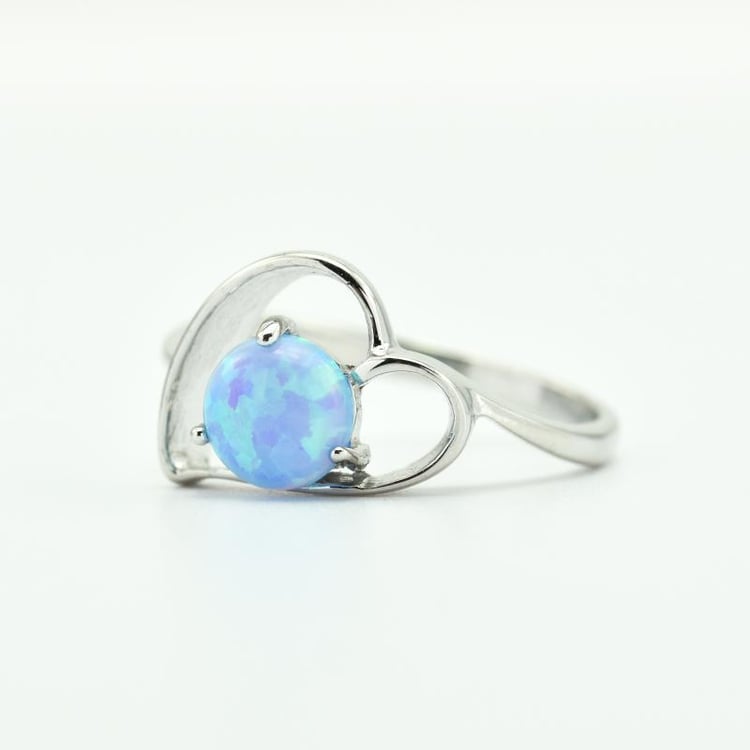 Silberner Ring mit Opal 11065