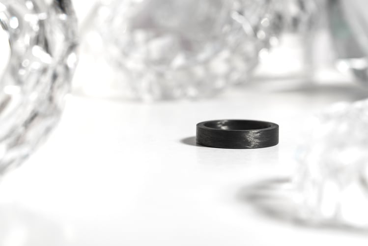 Leicht abgerundeter Carbonring Sammu