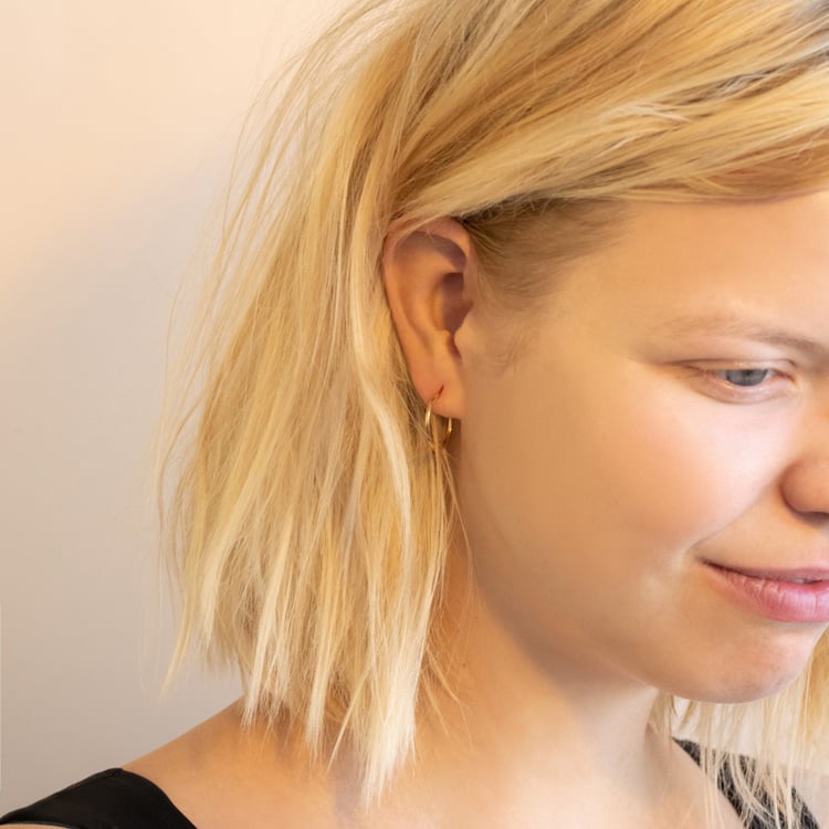 Vergoldete Ohrringe 2in1 Timothy 102091