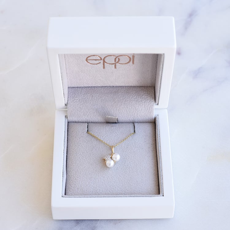 Goldener Perlenanhänger mit Sternen voller Diamanten Steffie 87421