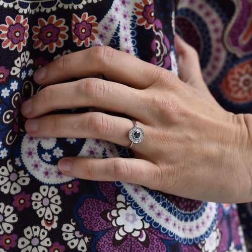 Verlobungsring mit schwarzem Diamant Fernanda