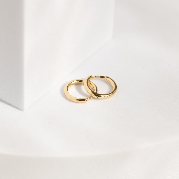 Silberne runde Ohrringe Hiby 143502