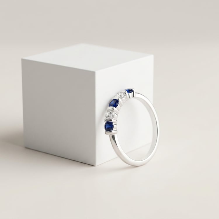 Eternity-Ring mit Saphiren und Diamanten Dalis 170729