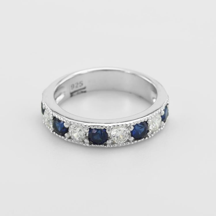 Memoire Ring aus Silber mit Saphiren Ednah 49691