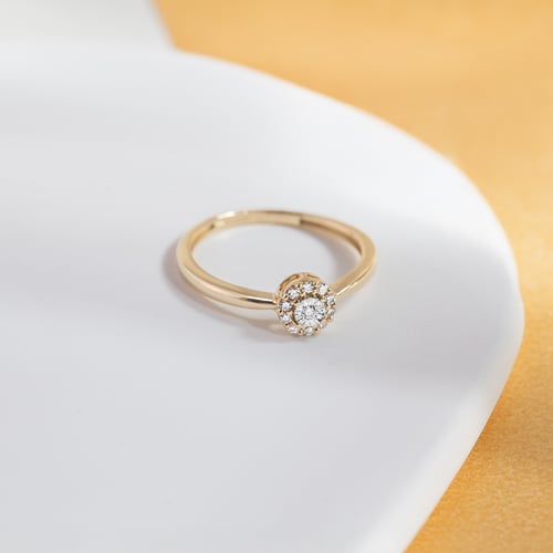 Verlobungsring voller Lab Grown Diamanten Arline