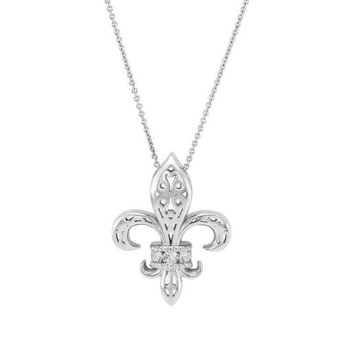 Lilienblüte mit Diamanten in einer Anhänger Nayana