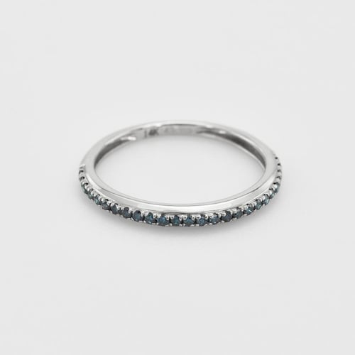 Memoire-Ring in Gold mit blauen Diamanten Oana