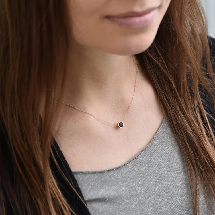 Silberkette mit Granat Jonie 103902