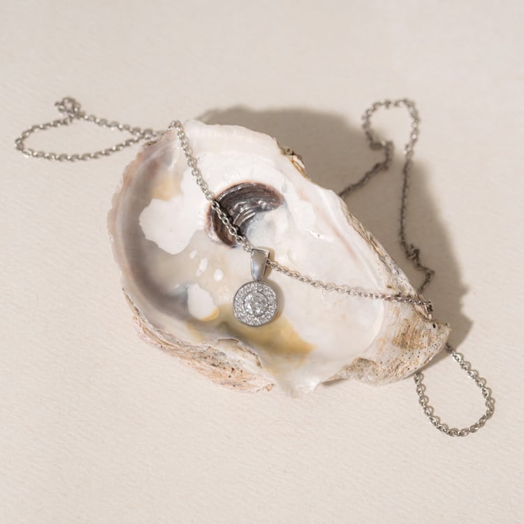 Schmuckset mit Moissaniten und Diamanten Camille 102032