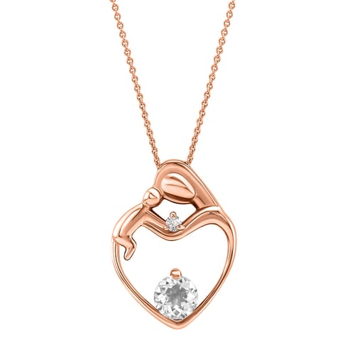 Anhänger Mutter und Kind mit IGI zerifiziertem Lab Grown Diamanten Ella