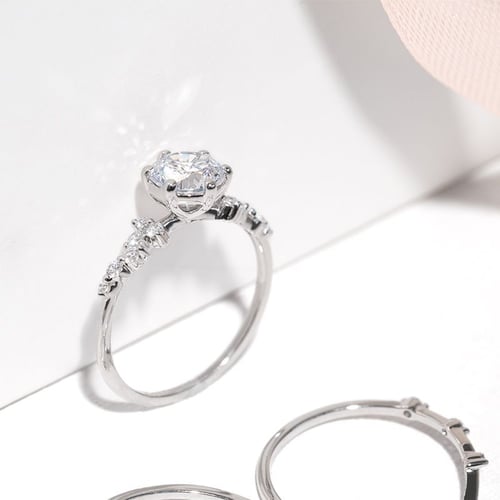 Verlobungsring mit Lab Grown Diamanten Carina