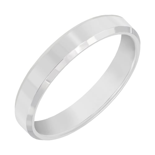 Minimalistische Eheringe aus Platin mit abgeschrägten Kanten Varden