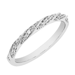 Geflochtener Scheidungsring mit Lab Grown Diamanten Arnulf