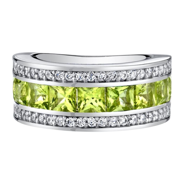 Olivin Eternity-Ring aus Silber Paulinie 34504