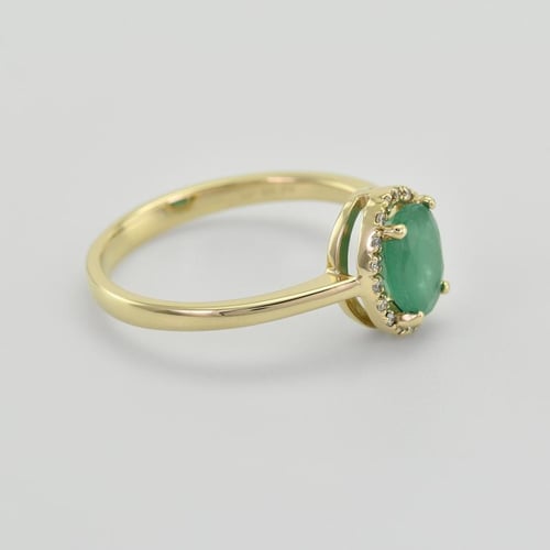 Smaragdring mit Diamanten Arya