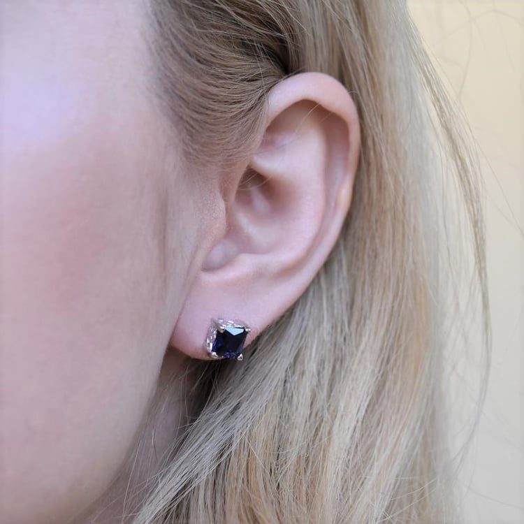 Ohrstecker mit Saphiren 104578