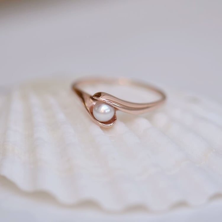 Rosegold Perlenring 106871