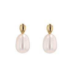 Elegante Perlenohrringe aus Gold Adele