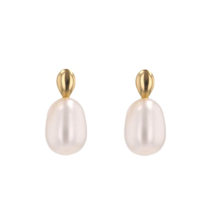 Elegante Perlenohrringe aus Gold Anne