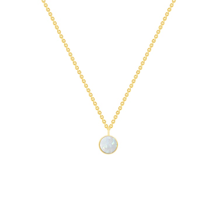 Minimalistische Kette mit weißem Opal Renny 148587