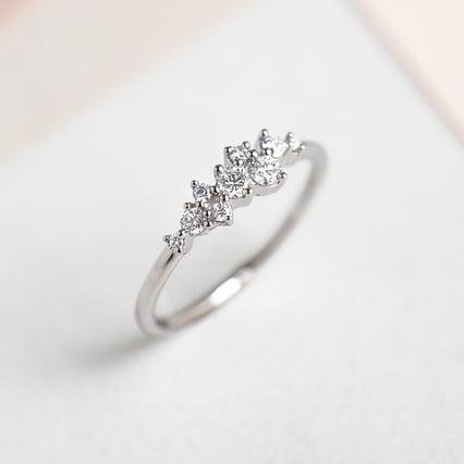 Cluster-Ring mit Lab Grown Diamanten Isolde