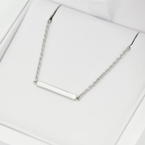 Feine Halskette aus Gold Bar