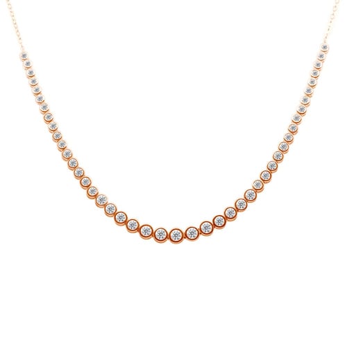 Luxuriöse Silberkette mit Lab Grown Diamanten Sofi