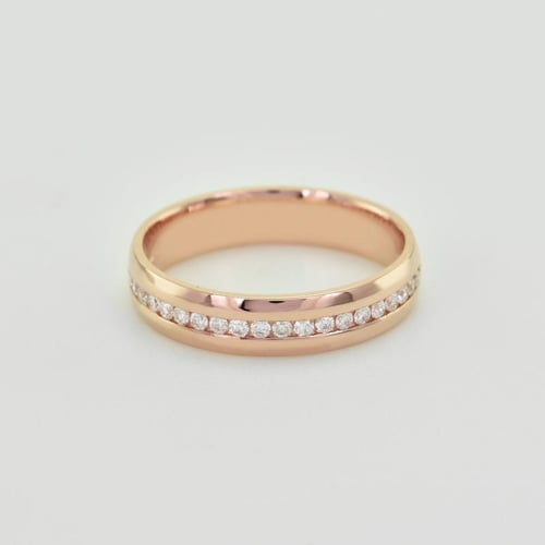 Goldene Eheringe mit Memoryring mit Lab Grown Diamanten Tiall