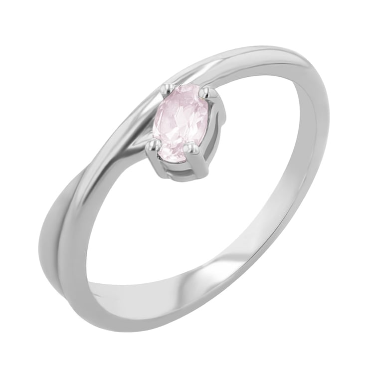 Ring mit ovalem Rosenquarz Emeli 118002