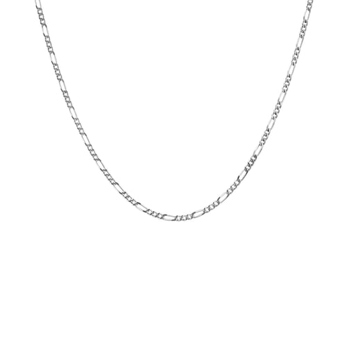 Silberne Figaro Kette 55 cm