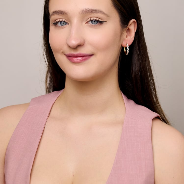 Elegante Ohrringe aus Gold mit Lab Grown Diamanten Anila 165544