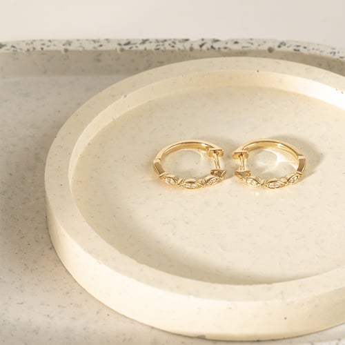 Creolen mit Lab Grown Diamanten Wontisa