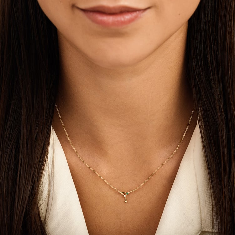 Halskette mit Tierkreiszeichen Cancer 162692