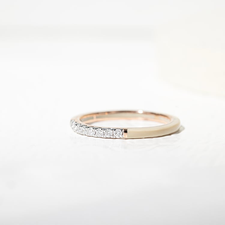 Keramikring mit Diamanten Olyna 127546
