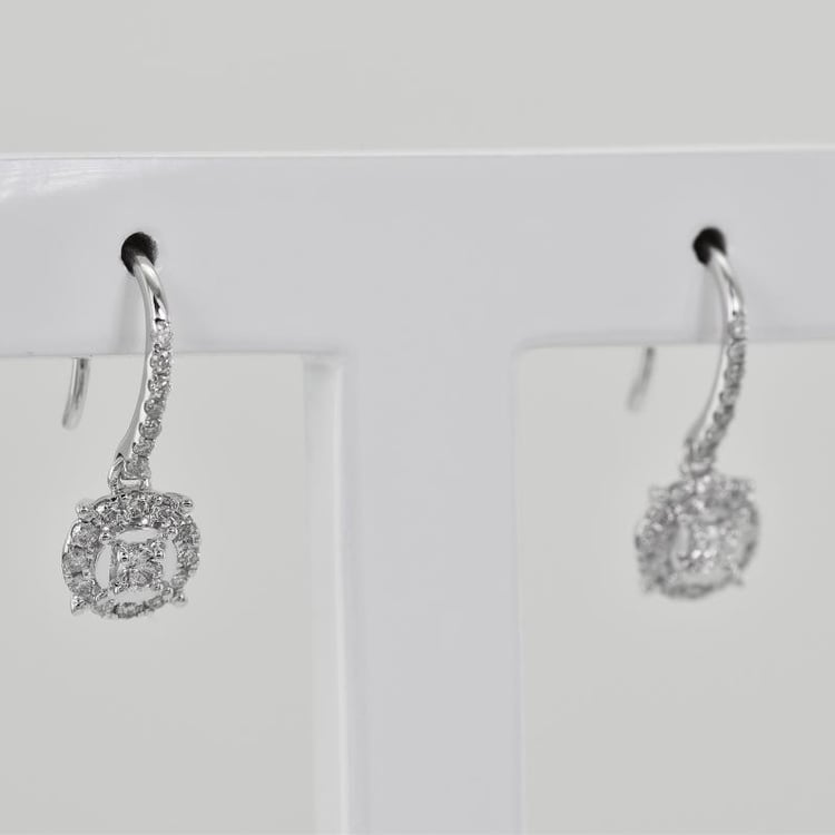 Hängende Ohrringe mit Diamanten 26735