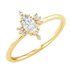 Verlobungsring mit Diamant in Marquise Form Janne