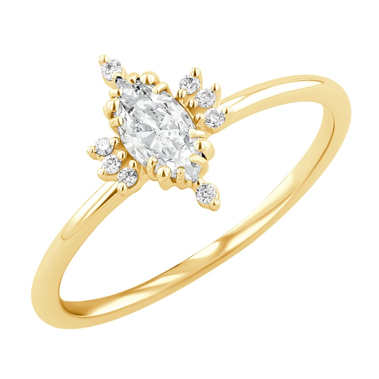 Verlobungsring mit Diamant in Marquise Form Janne 126003