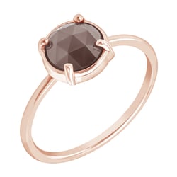 Goldener Ring mit Diamant im Rosenschliff Vertius