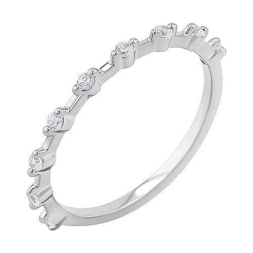 Silberner Eternity Ring mit Lab Grown Diamanten Khalid