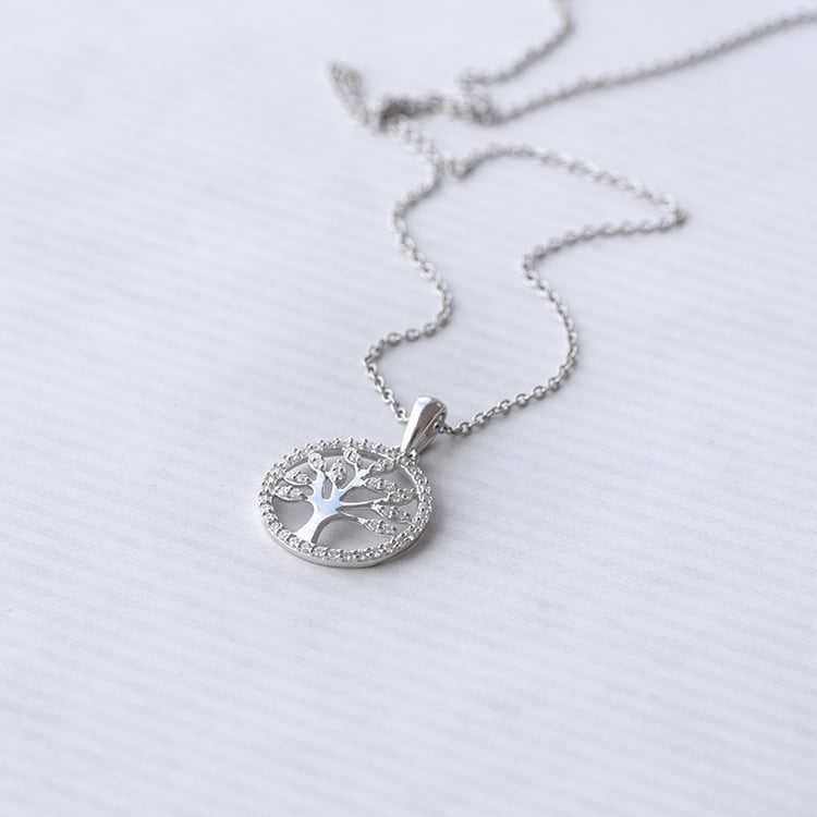 Silberner Lebensbaum mit Lab Grown Diamanten Elmer 104385