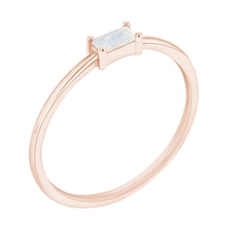 Ring mit Mondstein in Baguette-Form Koos