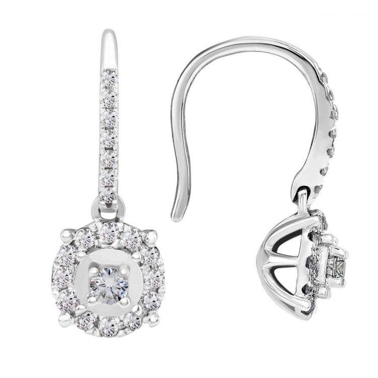 Diamantohrringe hängend 26733