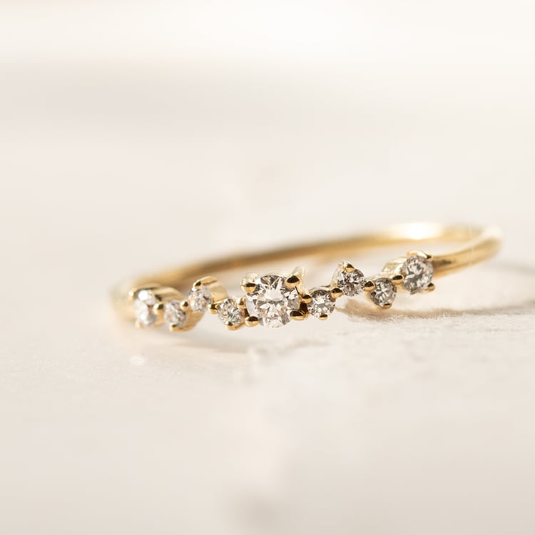 Cluster Ring mit funkelnden Lab Grown Diamanten Percy 139813