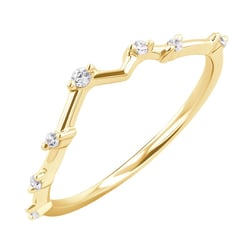 Ungewöhnlicher Ehering mit Lab Grown Diamanten Kosta