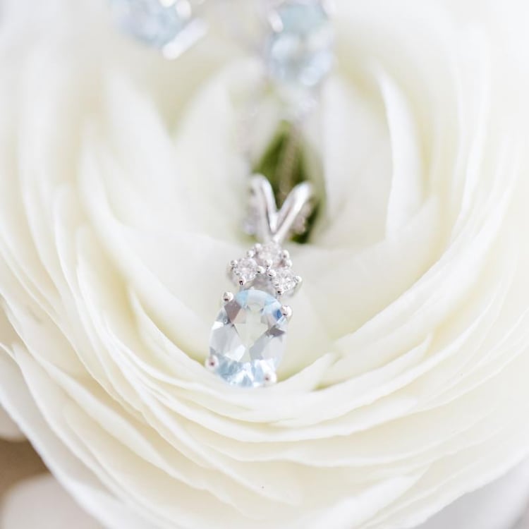 Aquamarin Goldkette 39416