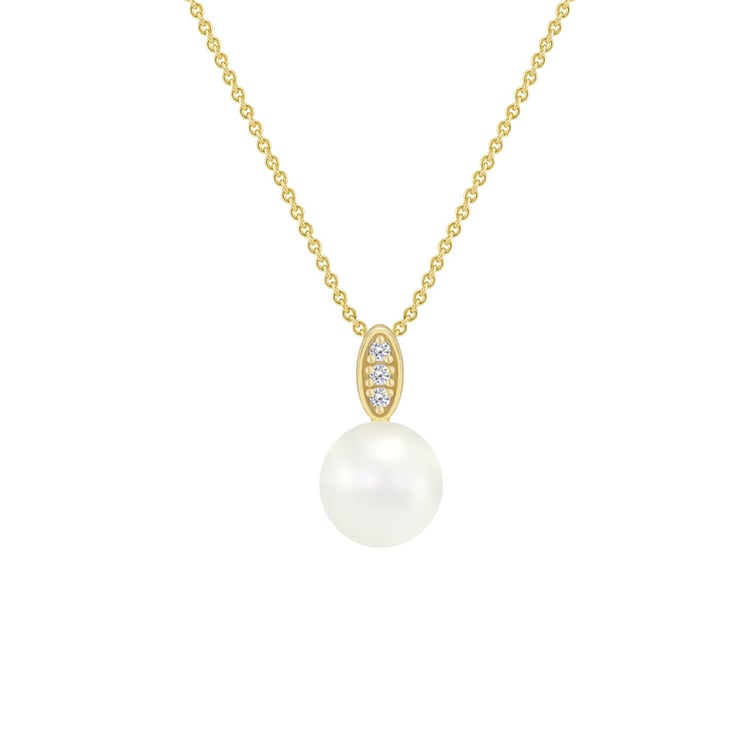 Goldene Anhänger mit Diamanten Alixa 42486