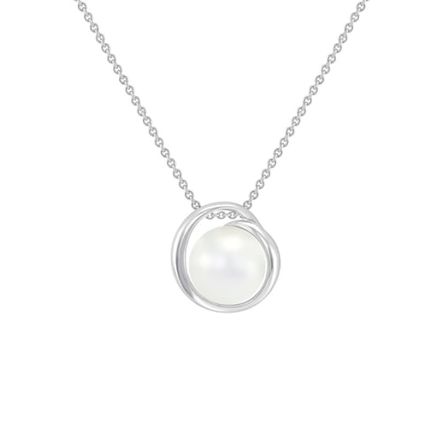 Romantisches Schmuckset aus Silber mit Perlen Prietta