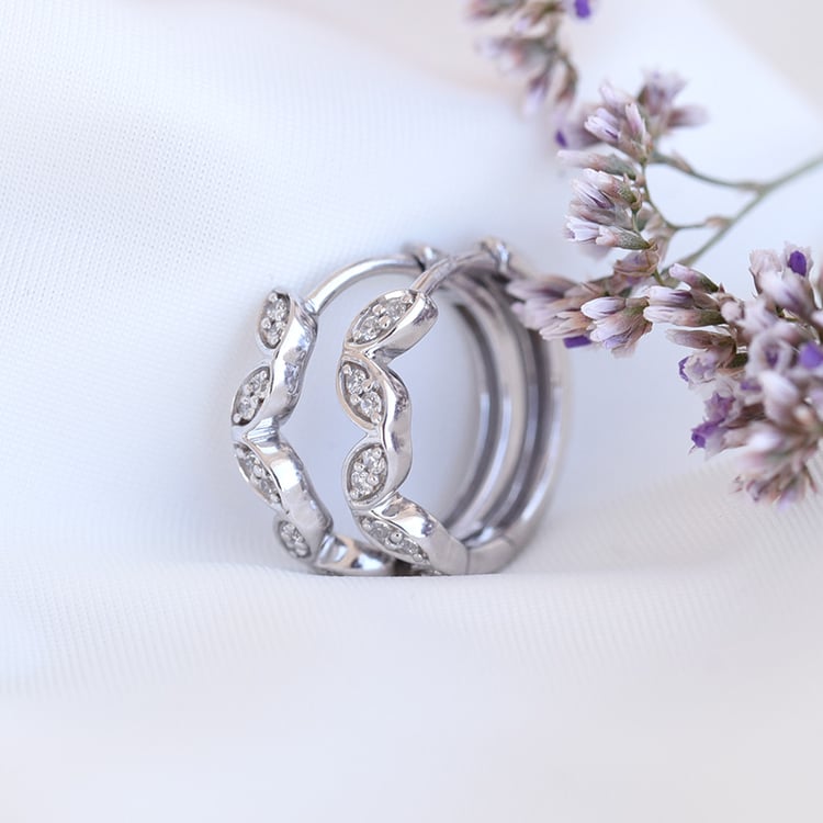 Creolen mit Diamanten Malus 80719