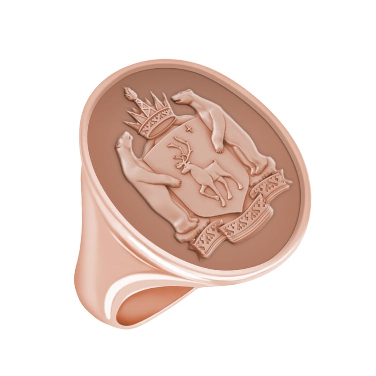 Herrenring mit Gravur aus Gold 40741