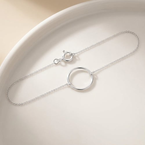Minimalistisches Armband aus Gold Karma